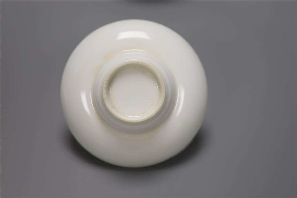 Five Chinese famille rose rice bowl, covers and stands